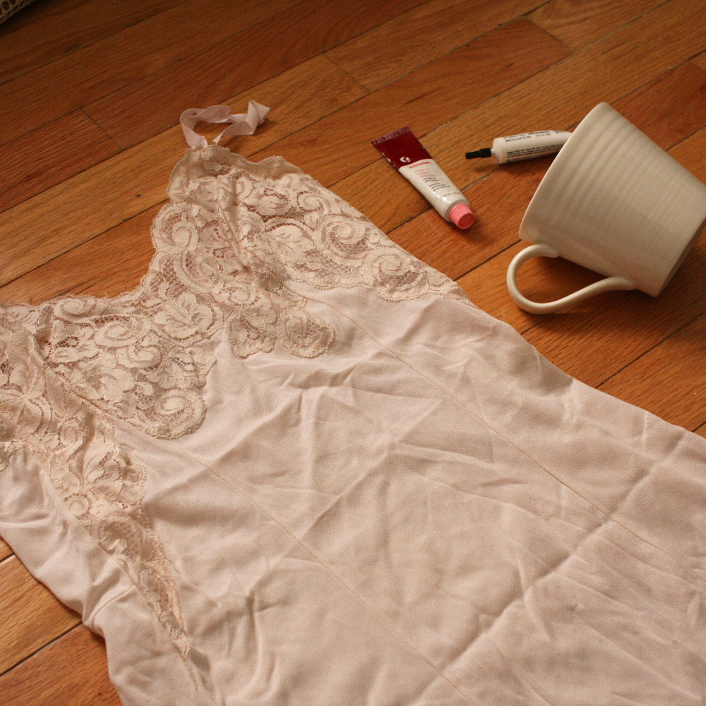 Vintage Silky Slip Dress